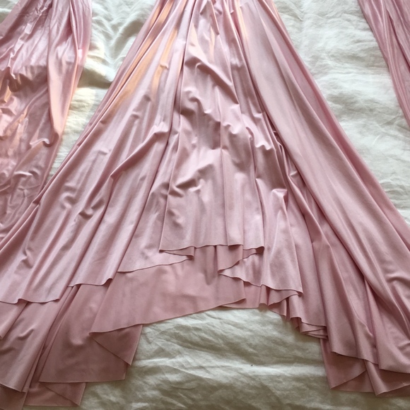 RARE Butter By Nadia Tarr Pink Infinity Wrap Dress - Picture 2 of 8